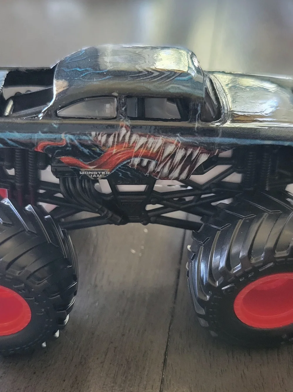 Kids Black & Red Monster Truck Toy